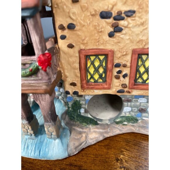 Vintage Christmas Streets Tally Ho Tavern 1999 Santas Village Ceramic Decoration - Picture 7 of 15